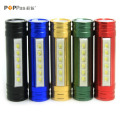 6PCS SMD LED 18650 Rechargeable Power Bank Flashlight / Phare Poppas-6616